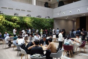 Networking tea break