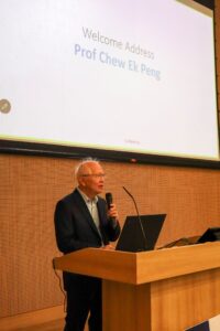 Prof Chew Ek Peng giving welcome address